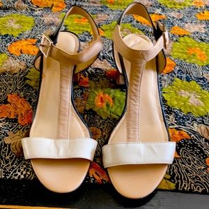 Marc Fischer tri-color block heel sandal